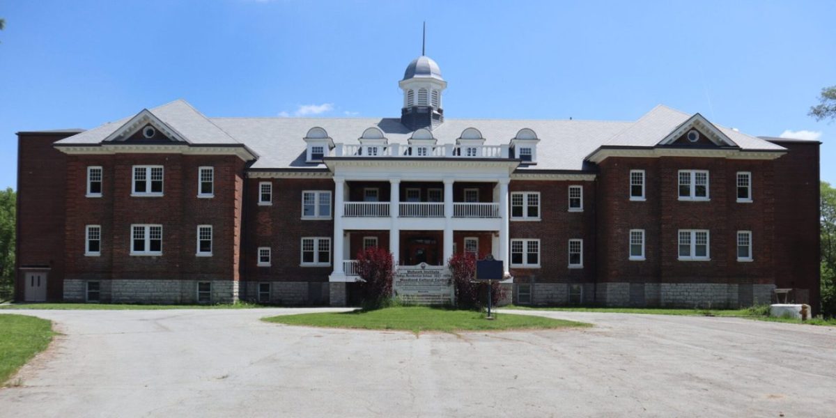 The Mohawk Institute Residential School building, now the Woodland Cultural Centre in Brantford, Ontario